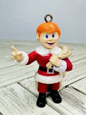 Vtg Santa Claus Is Coming To Town KRIS KRINGLE Ornament - Playing Mantis 2004